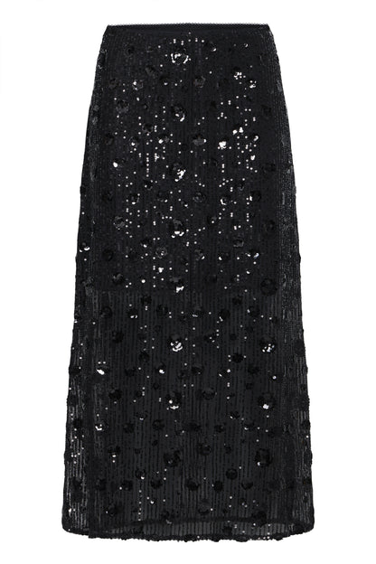 Ichi Malima Sk Skirt Black