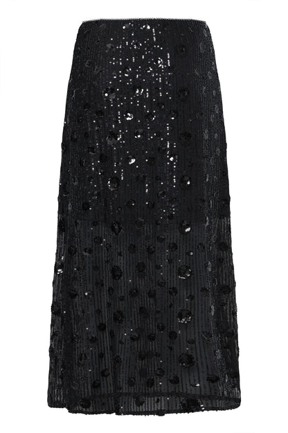 Ichi Malima Sk Skirt Black