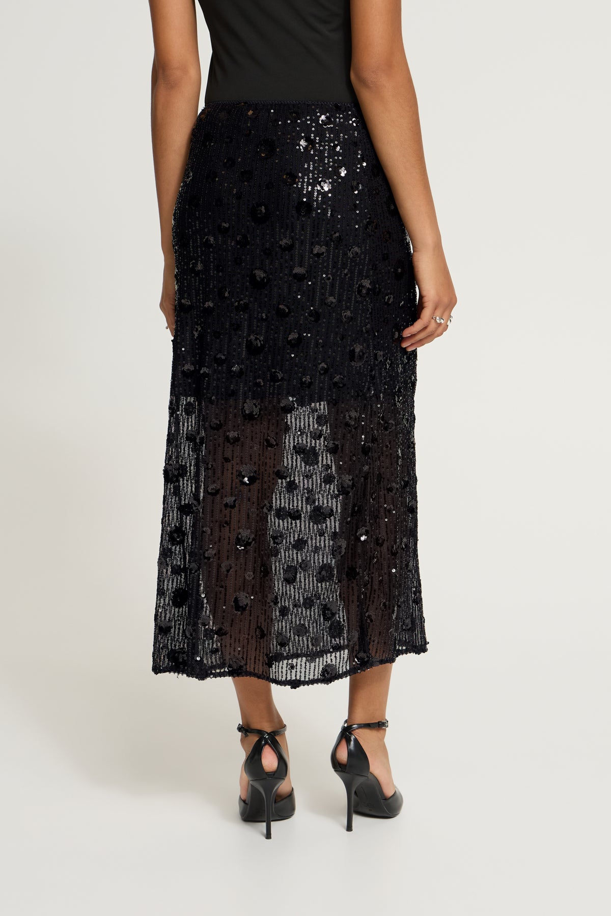 Ichi Malima Sk Skirt Black