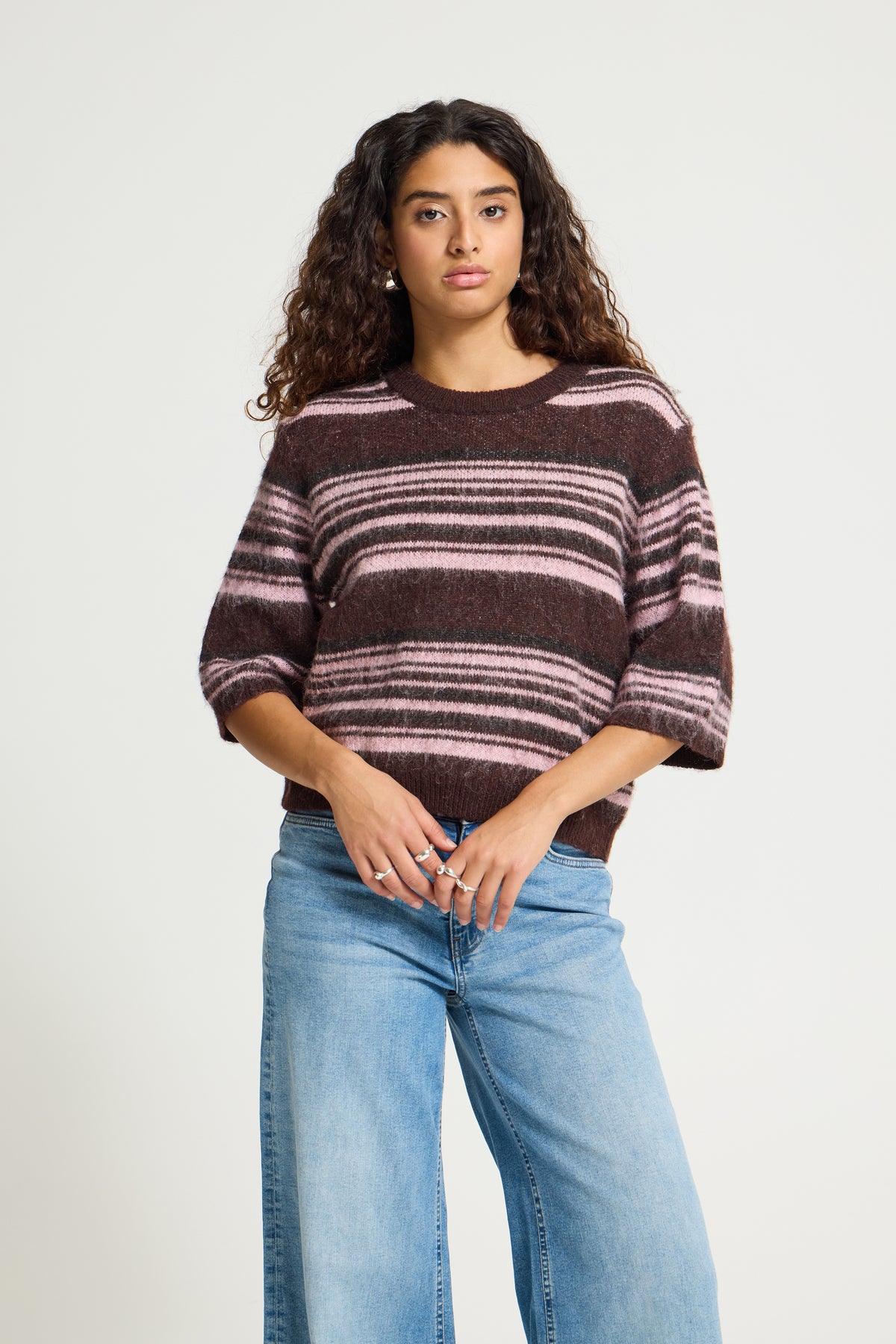 Ichi Allo Pullover Fudge Pink