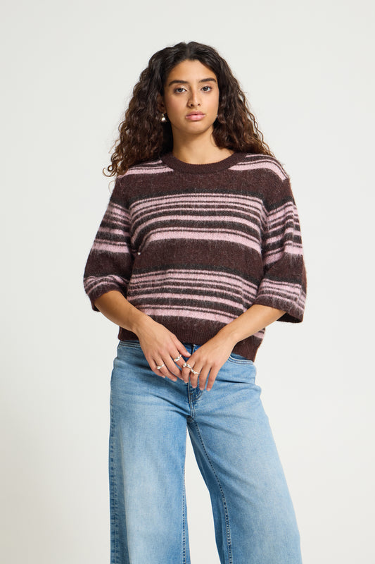 Ichi Allo Pullover Fudge Pink