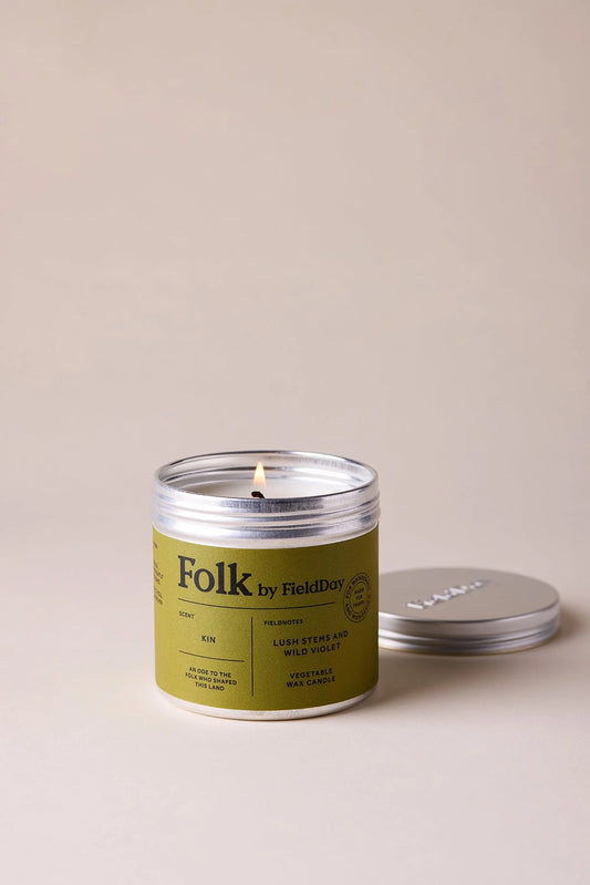 Field Day Kin Folk Tin Candle