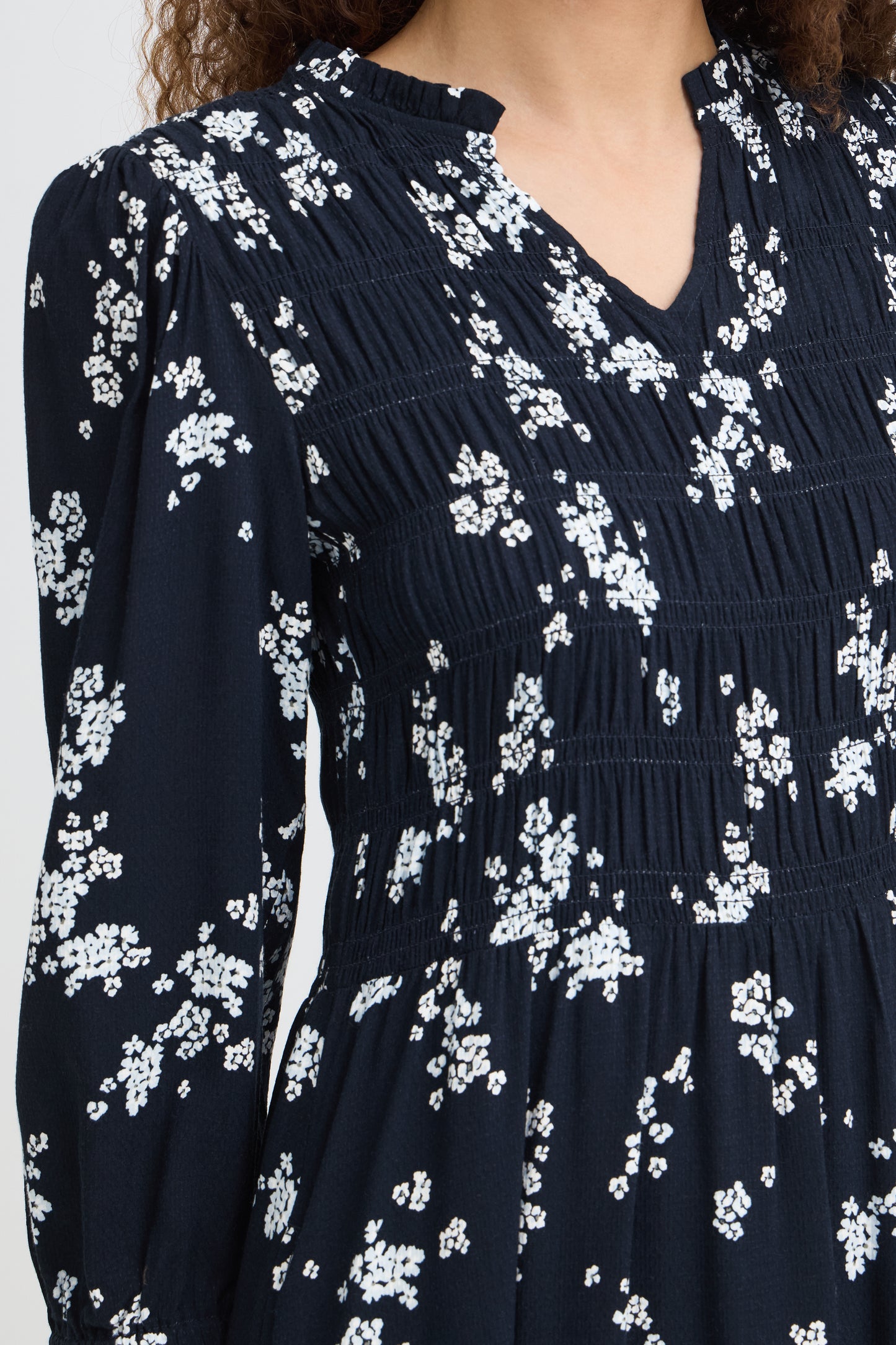 Fransa Lalu Dress Scatter Floral