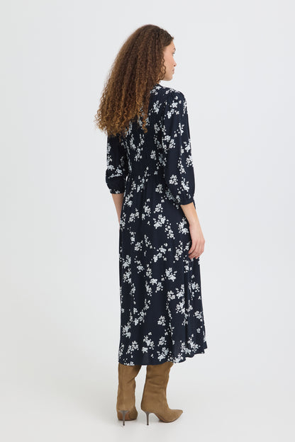 Fransa Lalu Dress Scatter Floral