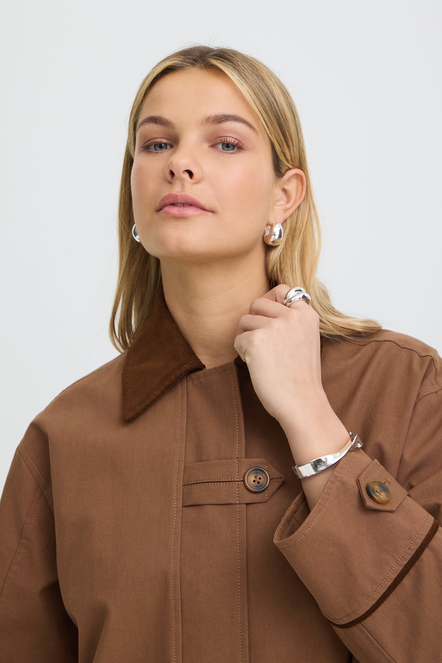Fransa Alicia Jacket Rain Drum