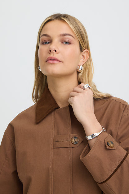 Fransa Alicia Jacket Rain Drum