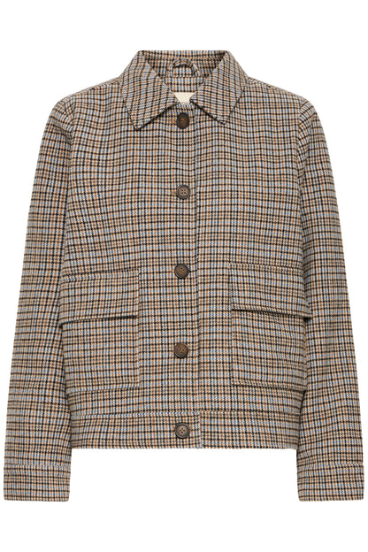 Fransa Antonette Jacket Tobacco Brown / Iice Water