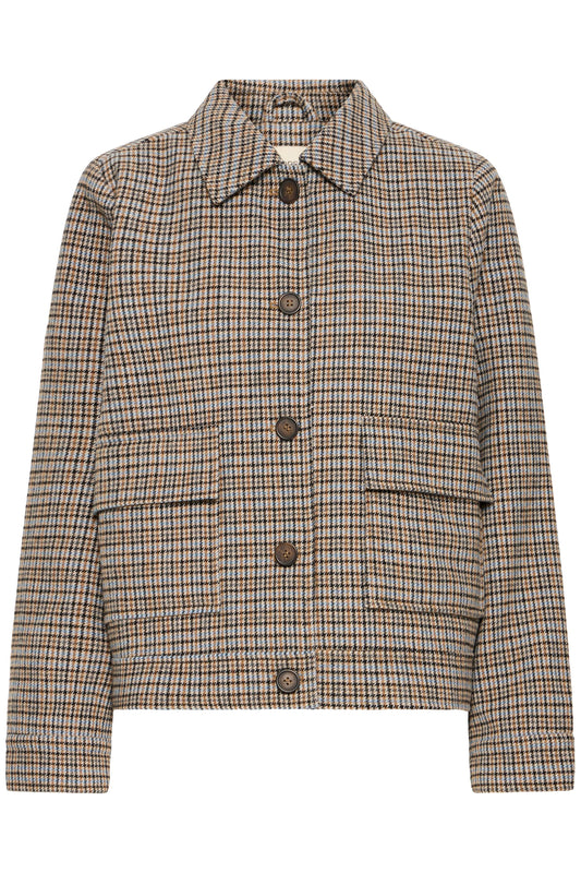 Fransa Antonette Jacket Tobacco Brown / Iice Water