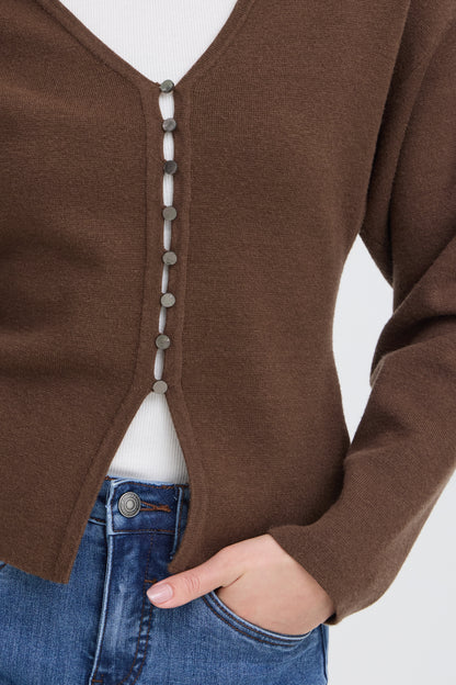 Fransa Vera Cardigan Rain Drum