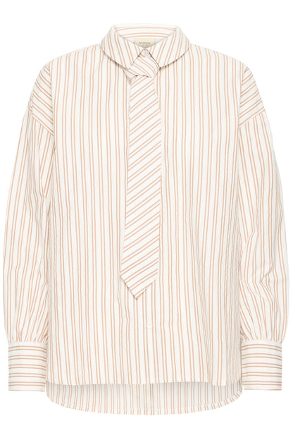 Fransa Zaba Shirt White Tobacco