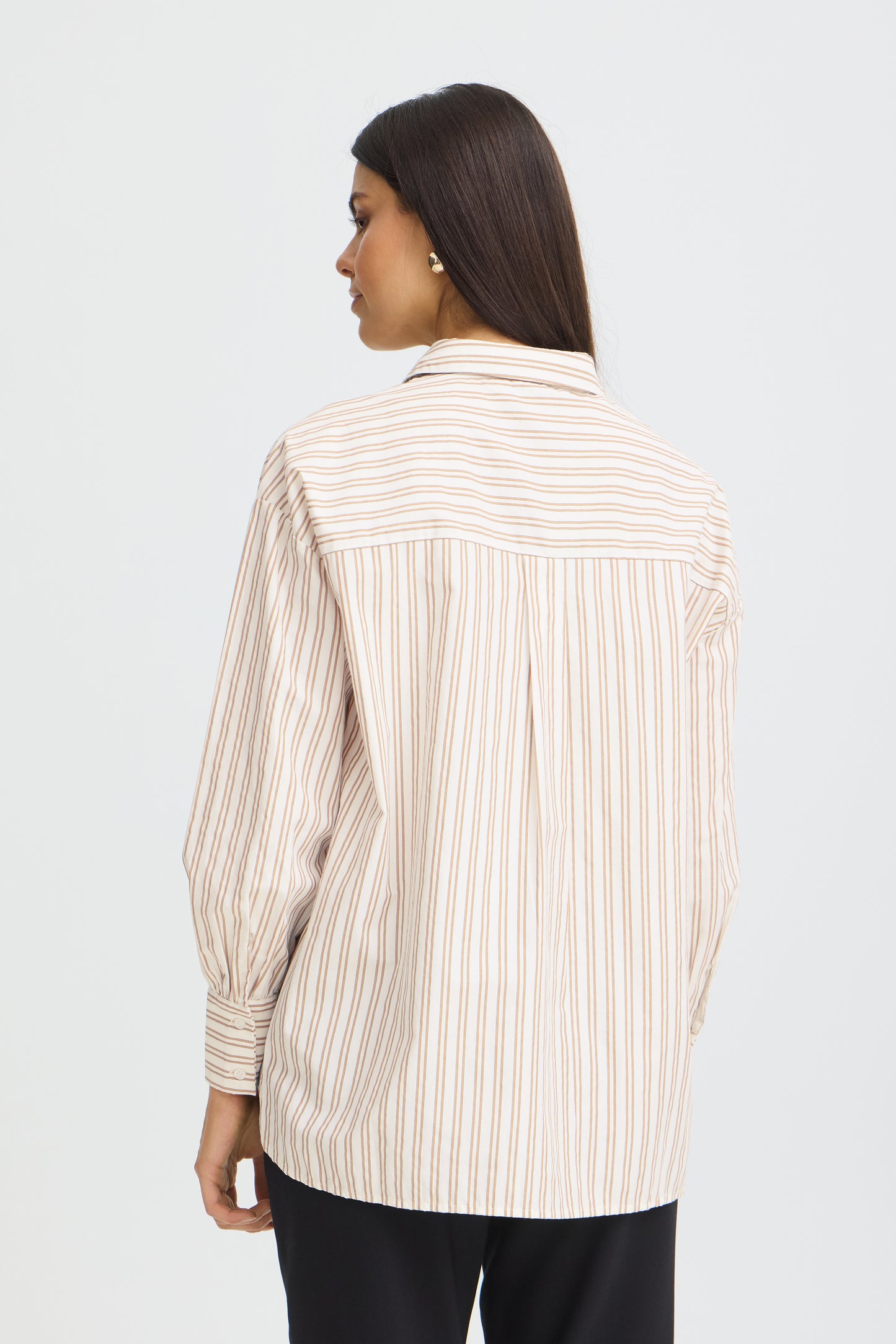Fransa Zaba Shirt White Tobacco