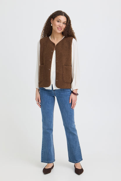 Fransa Gwynne Waistcoat Rain Drum