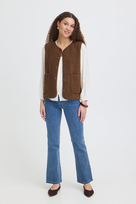 Fransa Gwynne Waistcoat Rain Drum