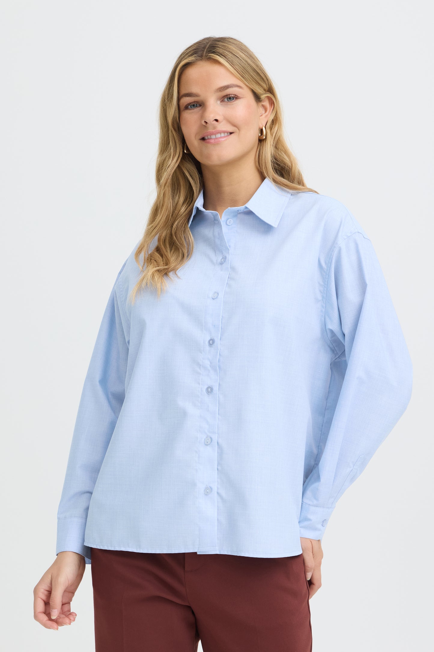 Fransa Simona Shirt Cashmere Blue