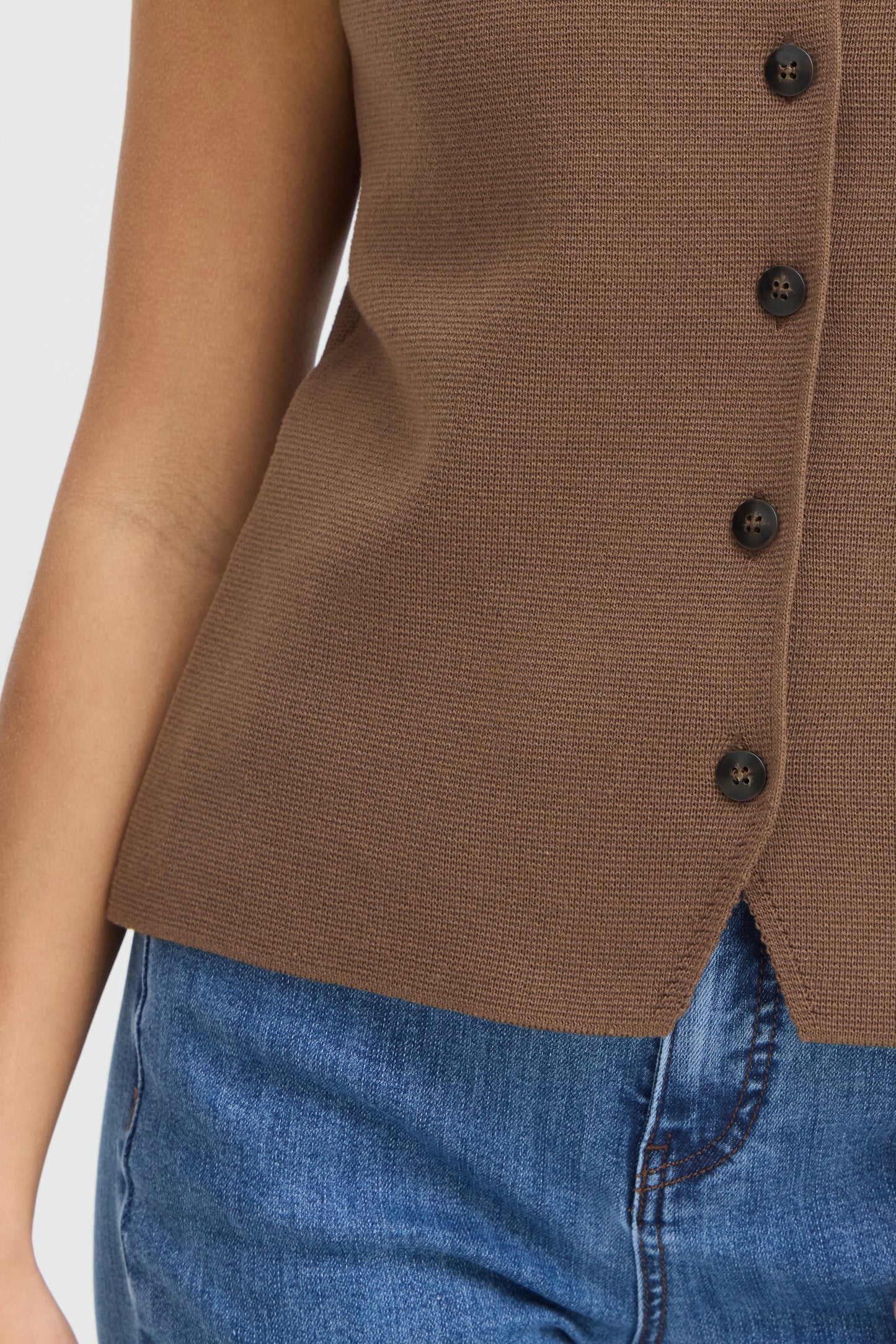Fransa Ita Waistcoat Rain Drum