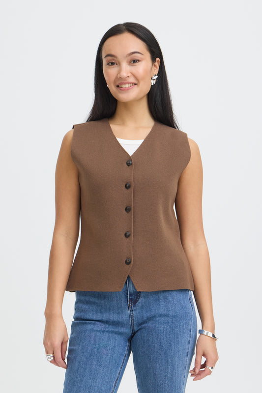 Fransa Ita Waistcoat Rain Drum