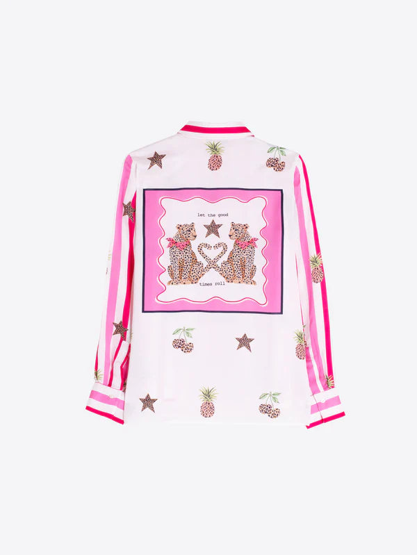 Vilagallo Pink Stripe Leopard 33641