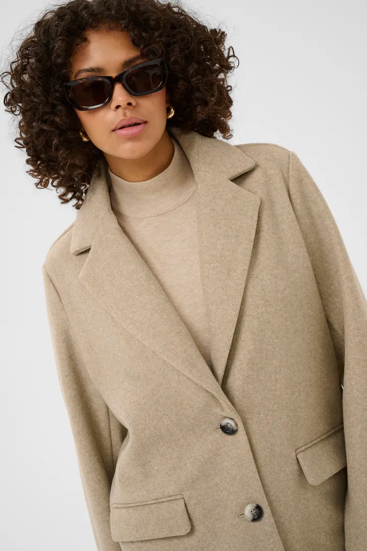 Kaffe KAsaturn Jacket Beige Smoke