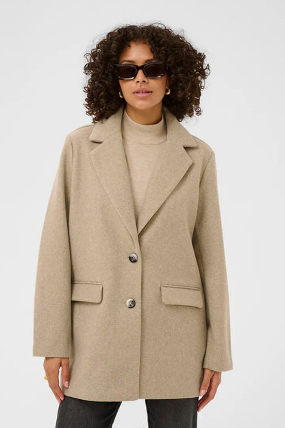 Kaffe KAsaturn Jacket Beige Smoke