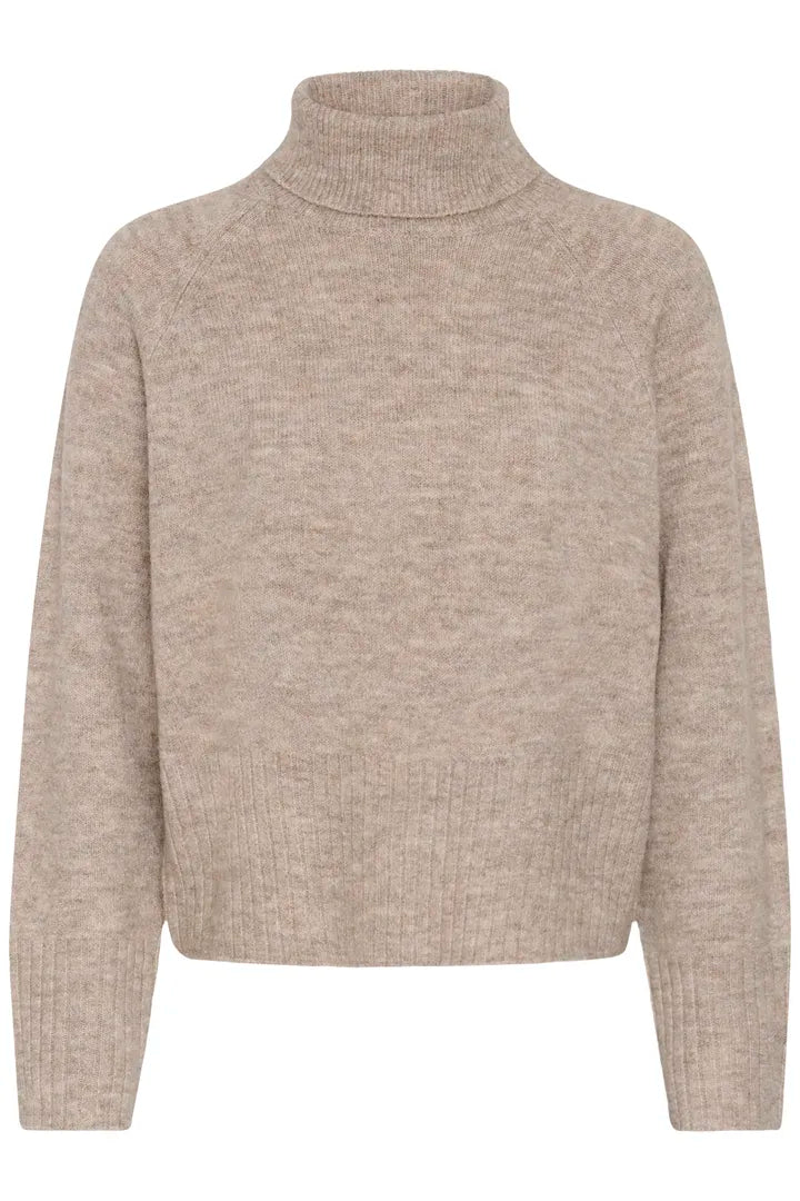 Kaffe KAerin Rollneck Desert Taupe