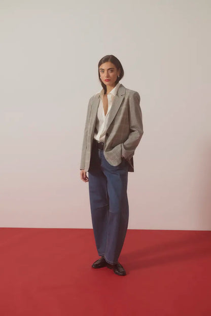 Culture Celena Blazer Gray Beige