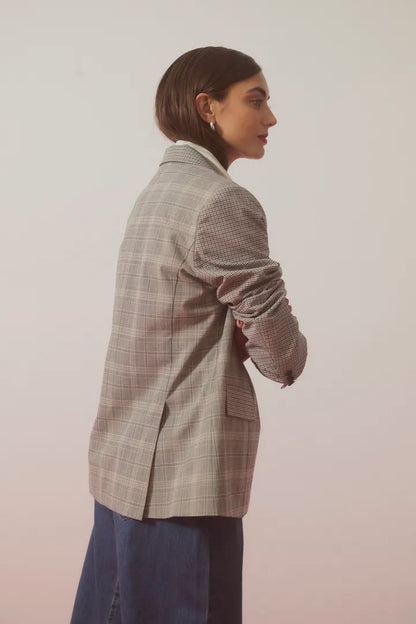 Culture Celena Blazer Gray Beige
