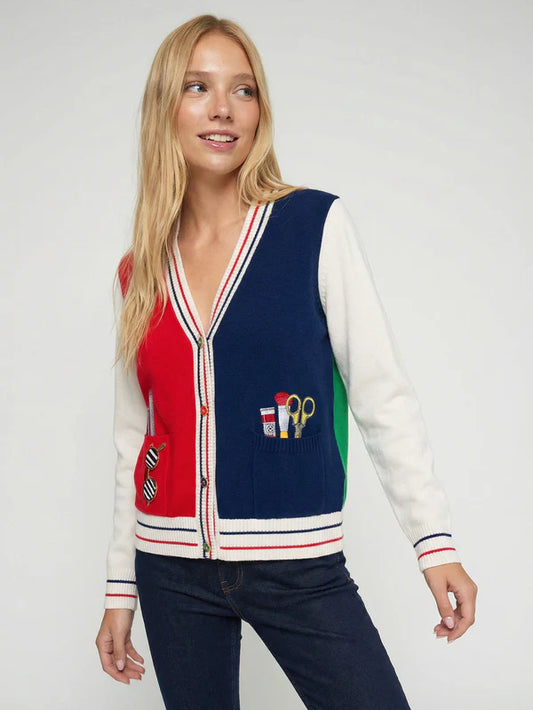 Vilagallo Tricolour Cardigan 33621