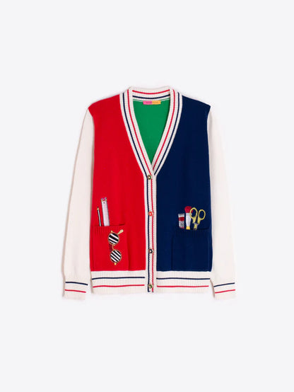 Vilagallo Tricolour Cardigan 33621