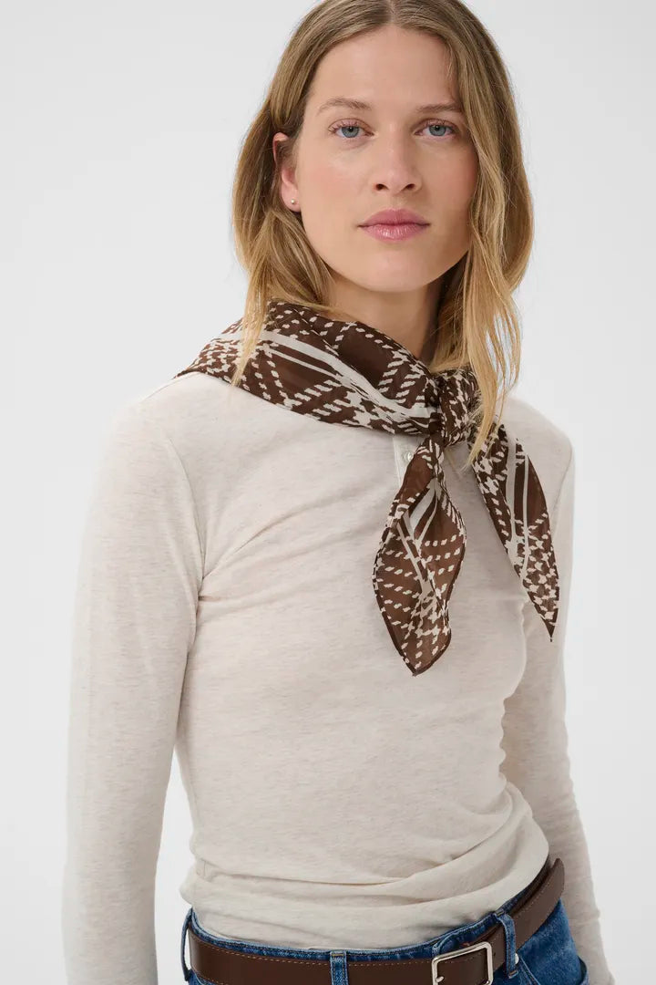 Part Two Phi Scarf Brown Check