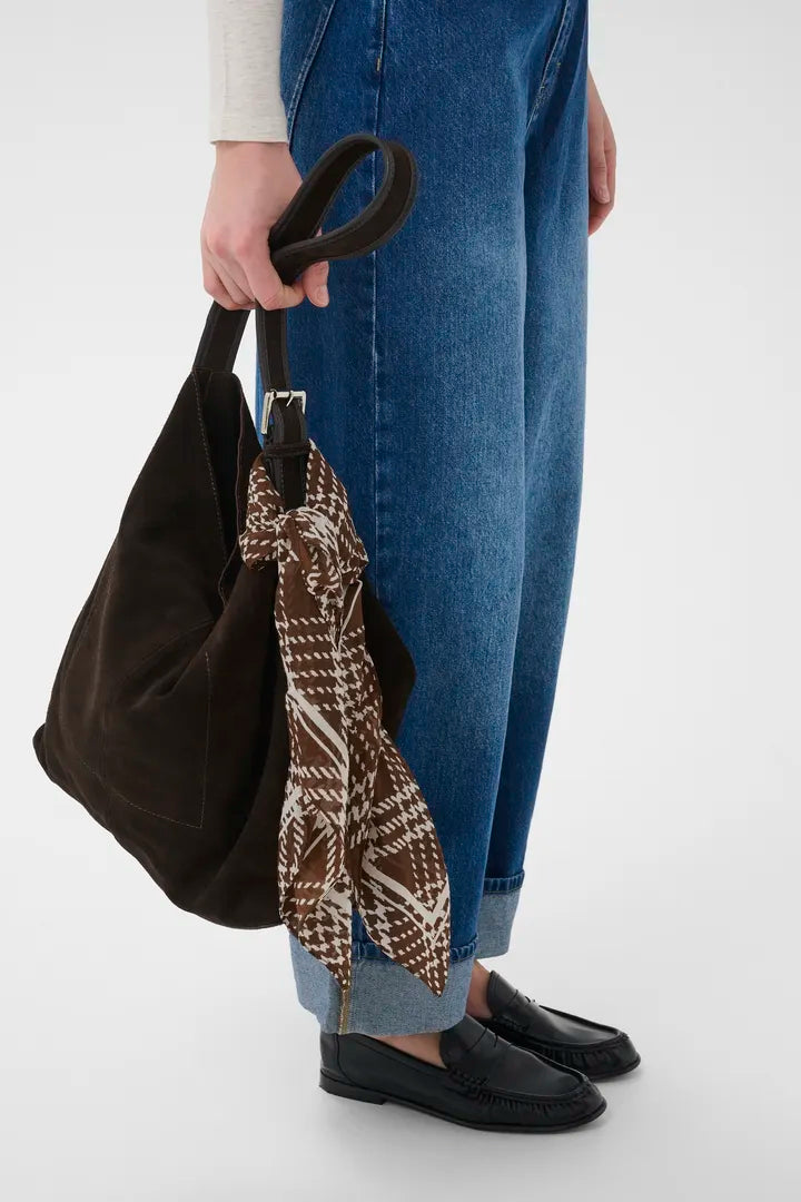 Part Two Phi Scarf Brown Check