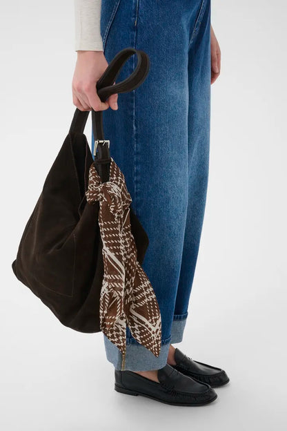 Part Two Phi Scarf Brown Check