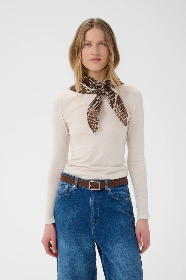 Part Two Phi Scarf Brown Check