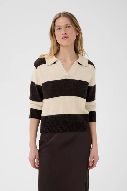 Part Two Charlott Pullover Whitecap Gray / Molé Stripe