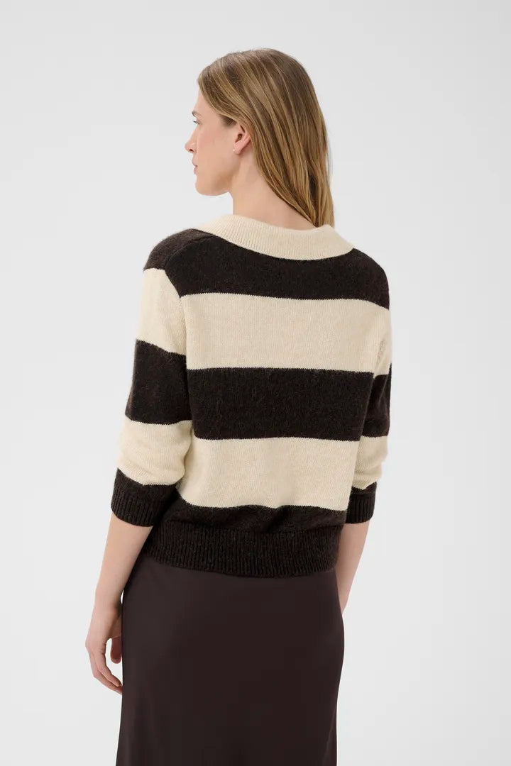 Part Two Charlott Pullover Whitecap Gray / Molé Stripe