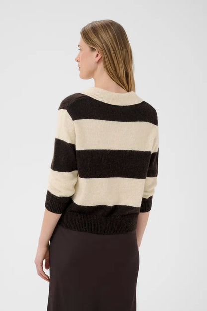 Part Two Charlott Pullover Whitecap Gray / Molé Stripe