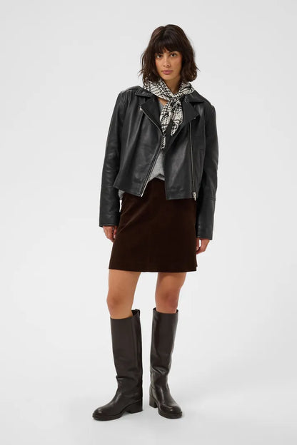 Part Two Phi Scarf Black Check