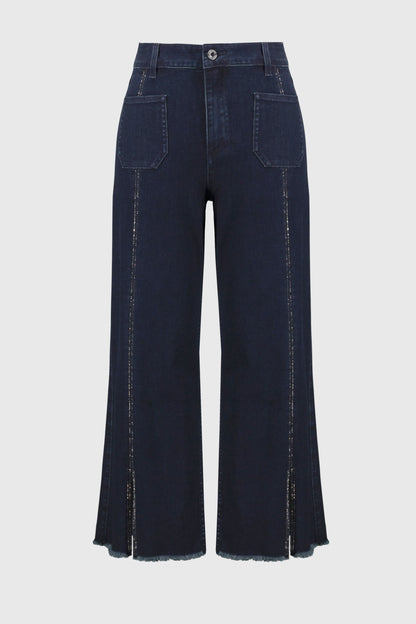 Joseph Ribkoff Claudia Culotte Jean Dark Denim Blue