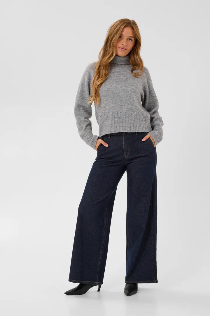 Kaffe KAerin Rollneck Grey Melange