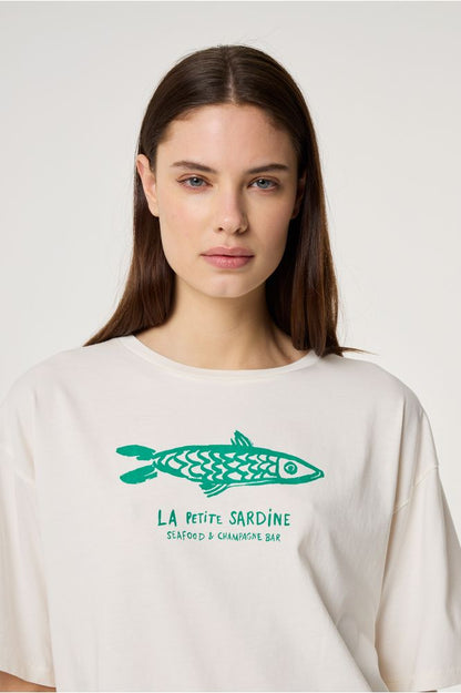 Fabienne Chapot Fay T-shirt Cosy White/Green