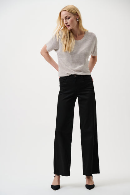 Joseph Ribkoff CO Goldie | Wide-leg Jeans Black
