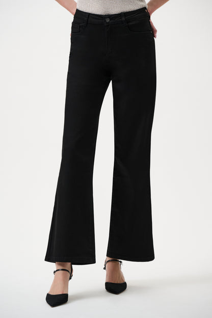 Joseph Ribkoff CO Goldie | Wide-leg Jeans Black