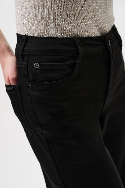 Joseph Ribkoff CO Goldie | Wide-leg Jeans Black