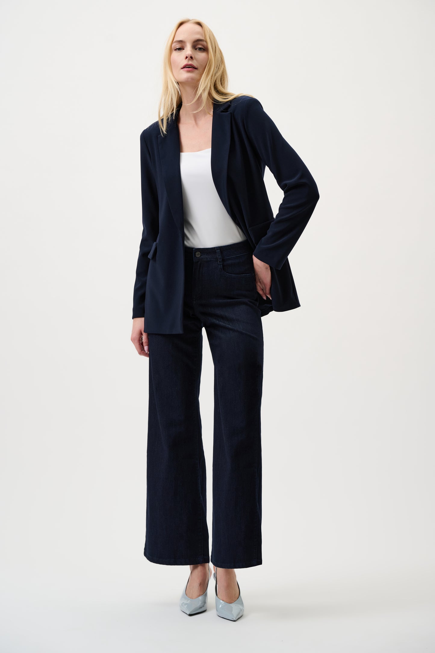 Joseph Ribkoff CO Goldie | Wide-leg Jeans Dark Blue