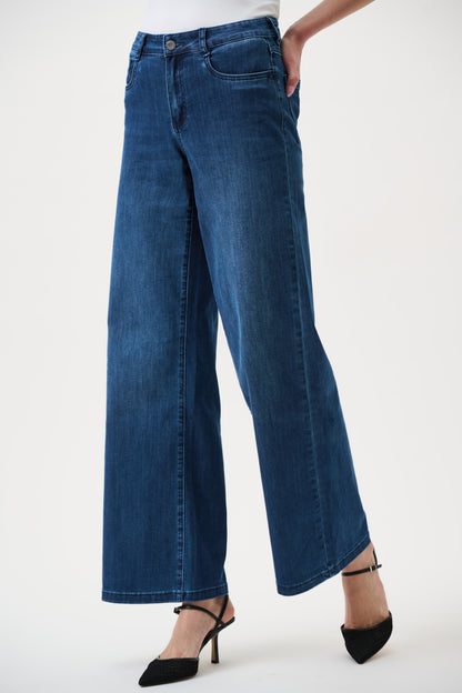 Joseph Ribkoff CO Goldie | Wide-leg Jeans Med. Blue