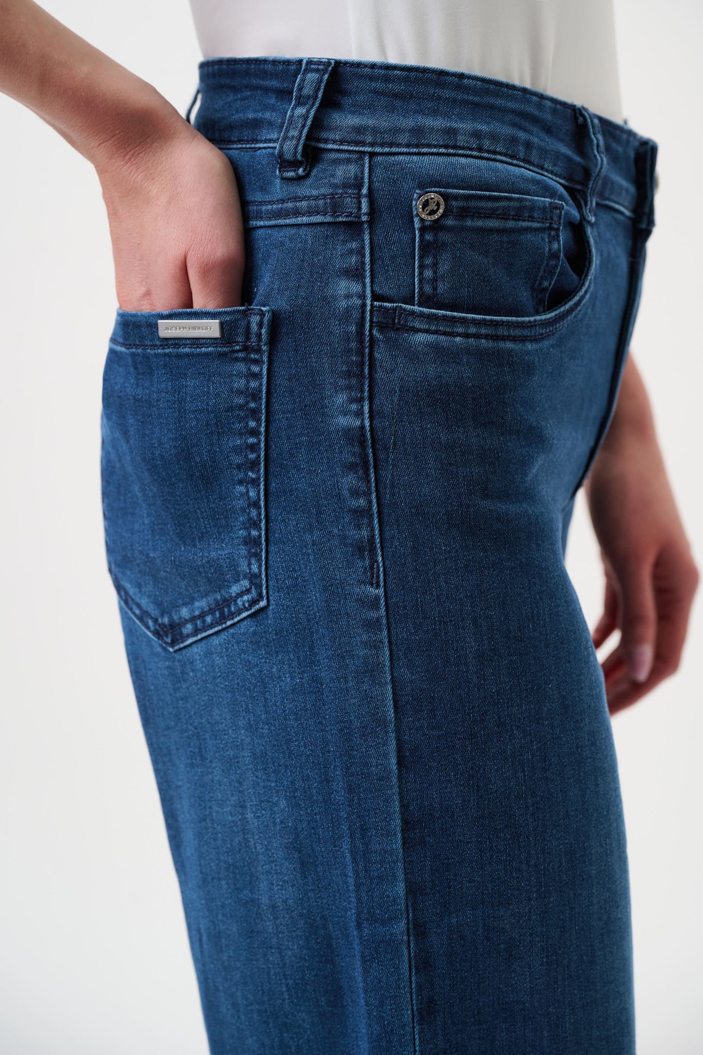 Joseph Ribkoff CO Goldie | Wide-leg Jeans Med. Blue