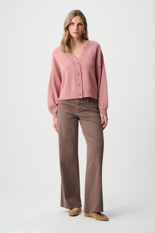 Joseph Ribkoff Goldie | Wide-leg Jeans Mink