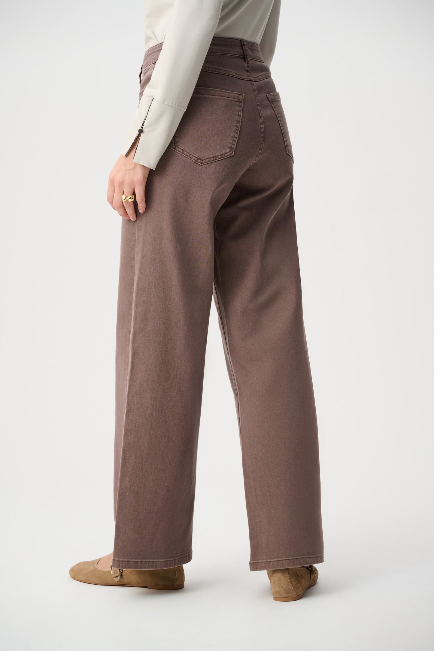 Joseph Ribkoff Goldie | Wide-leg Jeans Mink