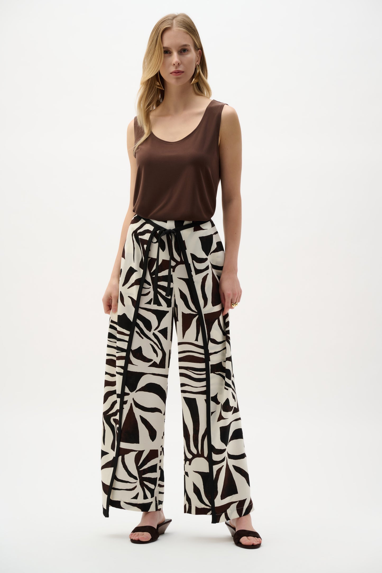 Joseph Ribkoff Scoop Neck Camisole Mahogany