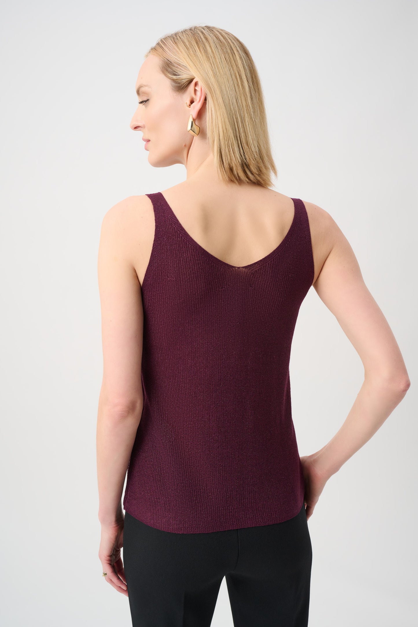 Joseph Ribkoff Metallic Camisole Elderberry
