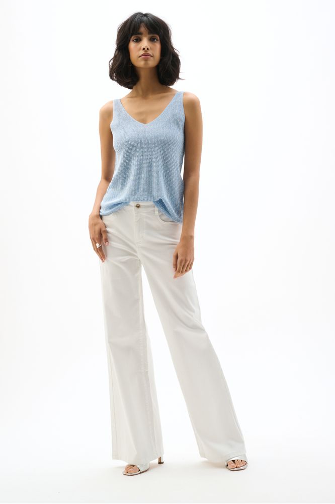 Joseph Ribkoff Rhinestone Camisole - Sky Blue